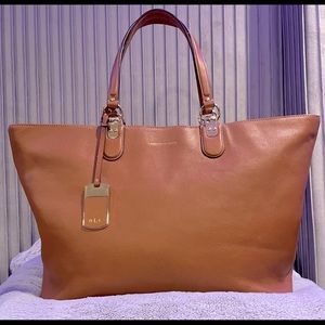 Lauren Ralph Lauren Leather CarryAll/Tote
